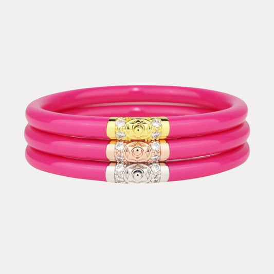 Hot Pink Bangle Bracelets for Women | BuDhaGirl