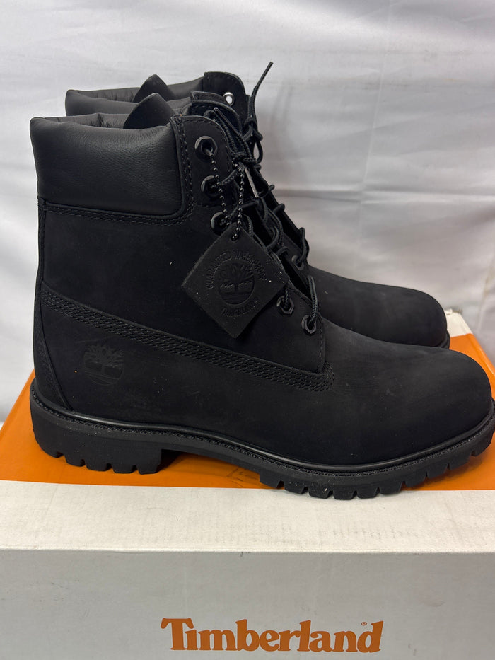 Timberland Premium 6” Waterproof Boot Black Nubuck Men’s Size 8.5 M/M *New