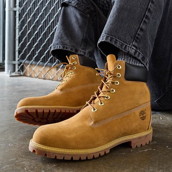 Timberland Premium 6" Waterproof Boot Wheat Nubuck Men's Size 10.5 W/L *New