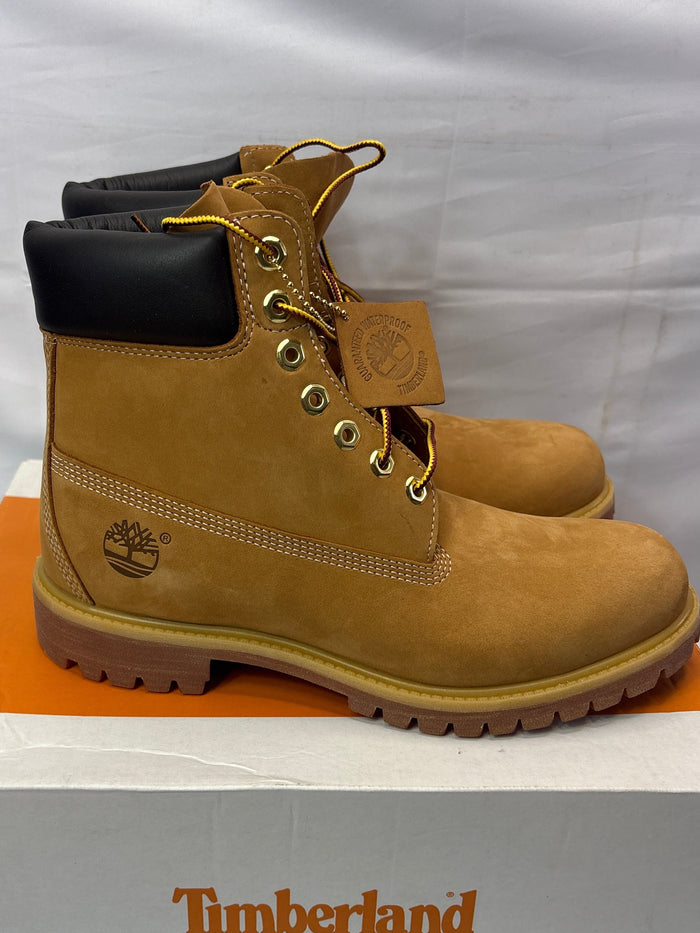 Timberland Premium 6” Waterproof Boot Wheat Nubuck Men’s Size 9 W/L *New