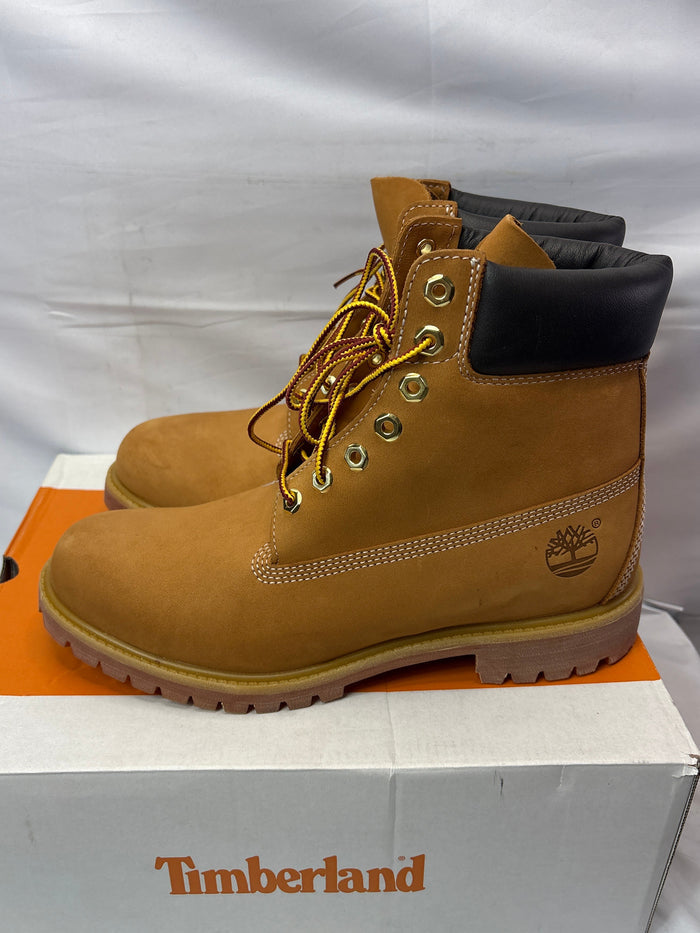 Timberland Premium 6" Waterproof Boot Wheat Nubuck Men's Size 9.5 W/L *New