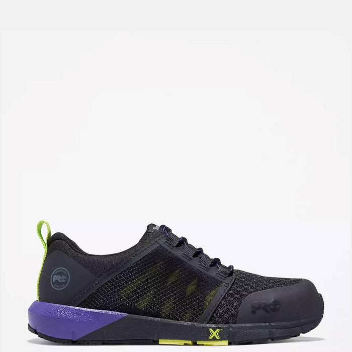 Timberland PRO Women's Radius Comp Toe Work Shoe Work Shoes Timberland PRO Black/Purple Hi-Vis 10 M