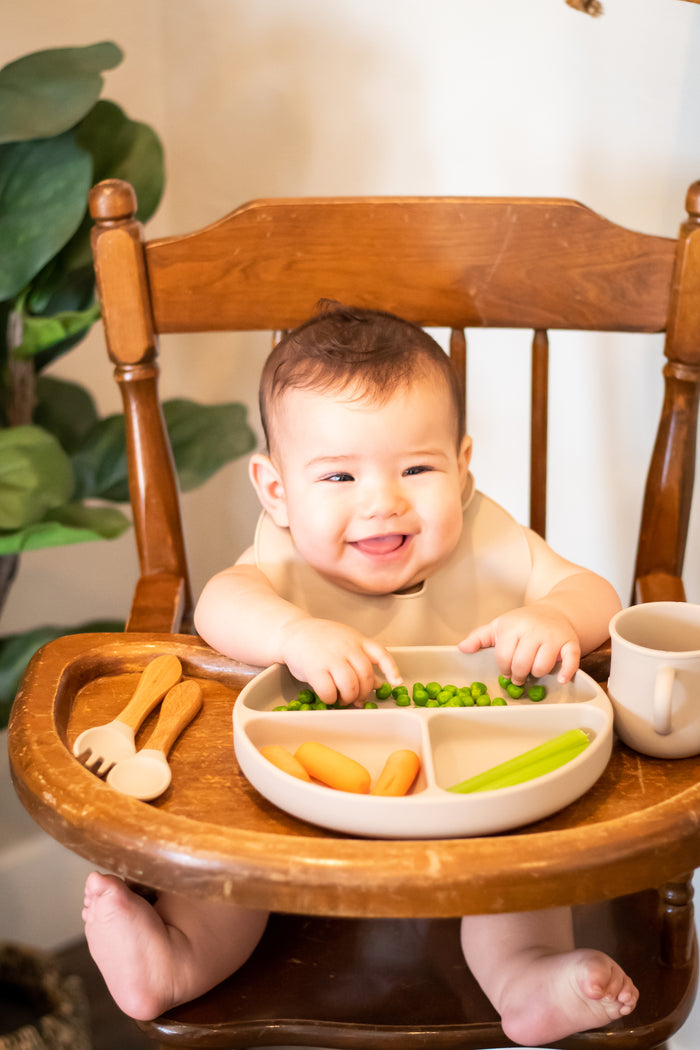 Toddler Silicone Feeding Set [Almond]