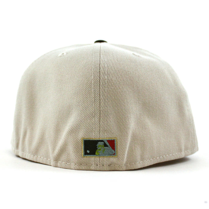 Toronto Blue Jays 20th Anniversary 1996 New Era 59Fifty Fitted Hat (GITD STONE BLACK NEW OLIVE Under Brim)