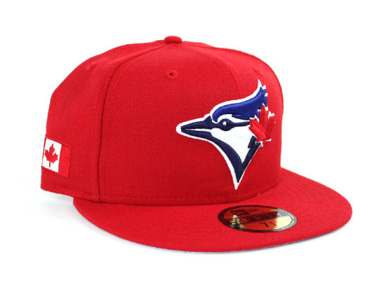 Toronto Blue Jays New Era 59Fifty Fitted Hats (CANADA DAY PATCH GRAY UNDER BRIM)