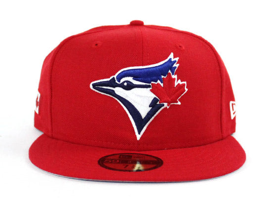 Toronto Blue Jays New Era 59Fifty Fitted Hats (CANADA DAY PATCH GRAY UNDER BRIM)