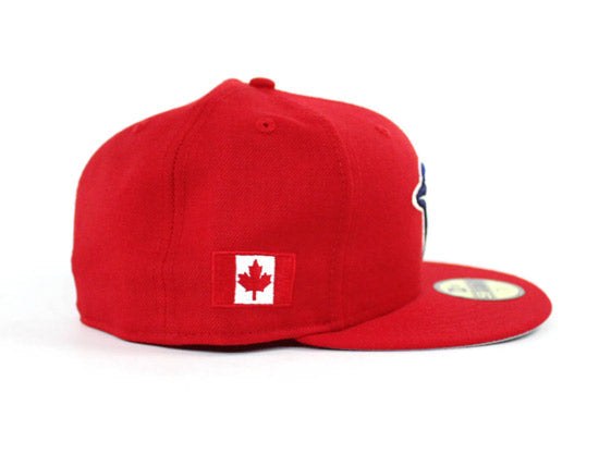 Toronto Blue Jays New Era 59Fifty Fitted Hats (CANADA DAY PATCH GRAY UNDER BRIM)