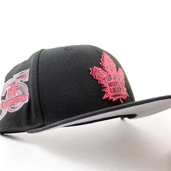 TORONTO MAPLE LEAFS 75th New Era 59Fifty Fitted Hat (Black Gray Under brim)