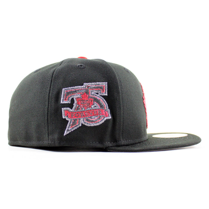 TORONTO MAPLE LEAFS 75th New Era 59Fifty Fitted Hat (Black Gray Under brim)