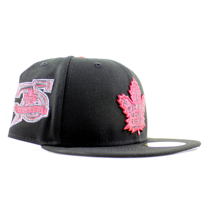 TORONTO MAPLE LEAFS 75th New Era 59Fifty Fitted Hat (Black Gray Under brim)