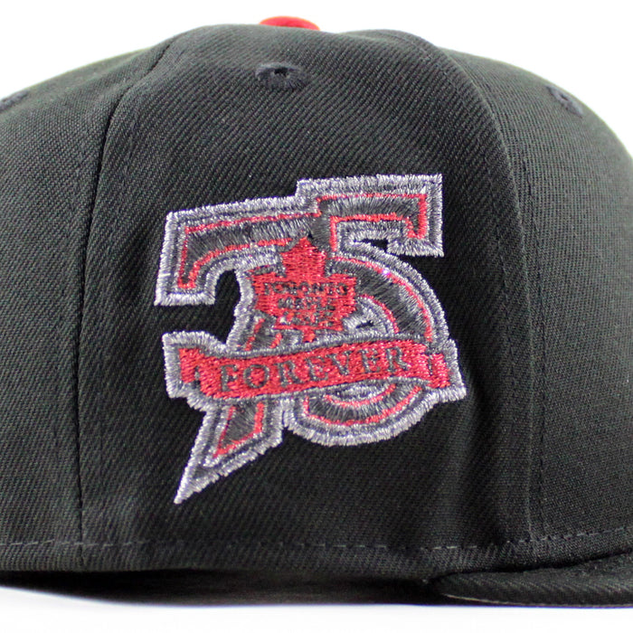 TORONTO MAPLE LEAFS 75th New Era 59Fifty Fitted Hat (Black Gray Under brim)