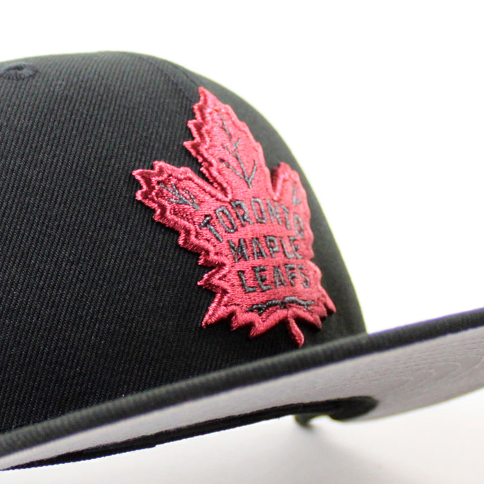 TORONTO MAPLE LEAFS 75th New Era 59Fifty Fitted Hat (Black Gray Under brim)