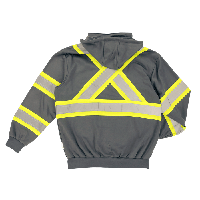 Tough Duck Men's Unlined C1 Hi-Vis Full-Zip Safety Hoodie Sweatshirts & Hoodies Tough Duck