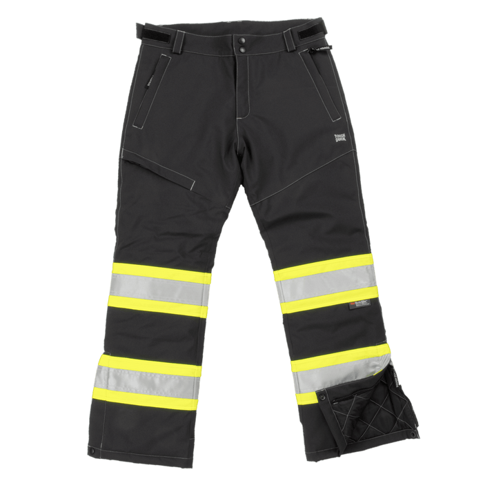 Tough Duck Women's Insulated Flex Class E Hi-Vis Waterproof Safety Pant Rainwear Tough Duck Black 2XL Reg