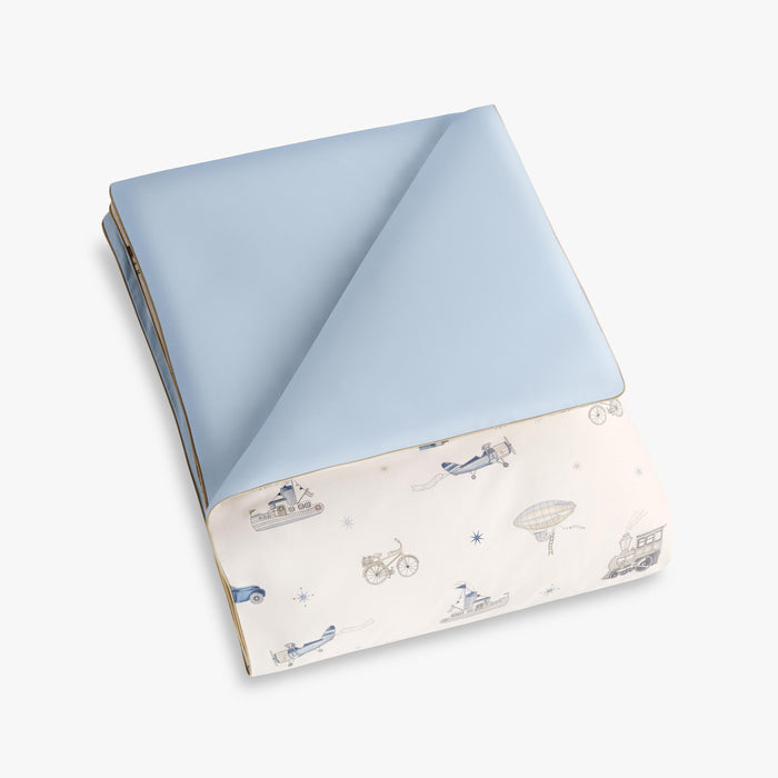 Transport Treasures Baby Duvet in Blue
