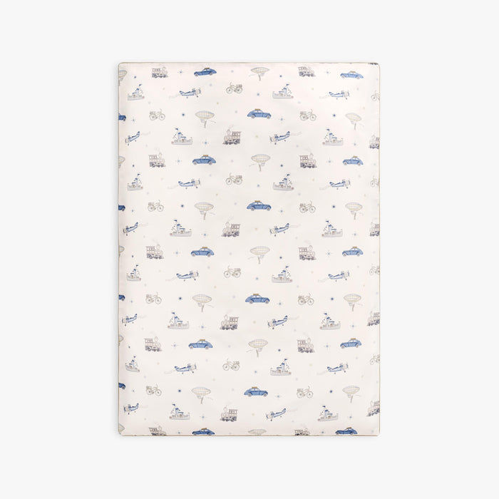 Transport Treasures Baby Duvet in Blue