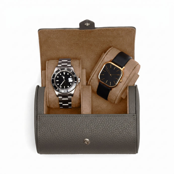 Travel Double Watch Roll Driftwood