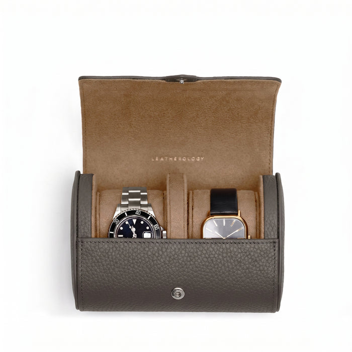 Travel Double Watch Roll Driftwood