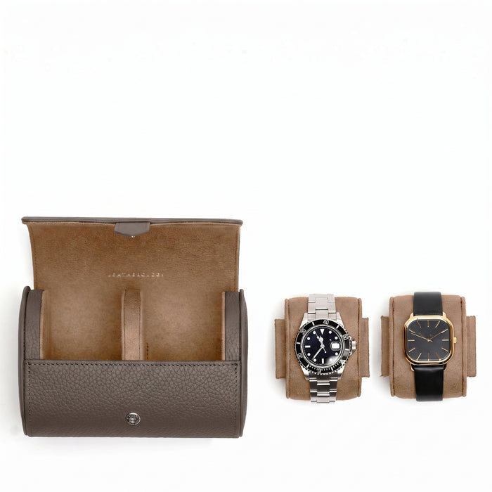 Travel Double Watch Roll Driftwood