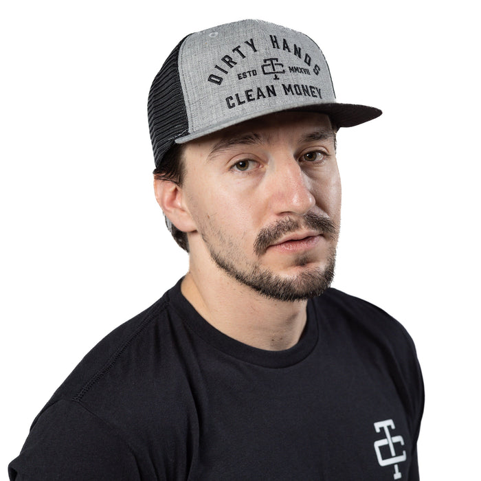 Troll Co. Men's "Dirty Hands Clean Money" Meshback Snapback Hat Hats & Caps Troll Co.