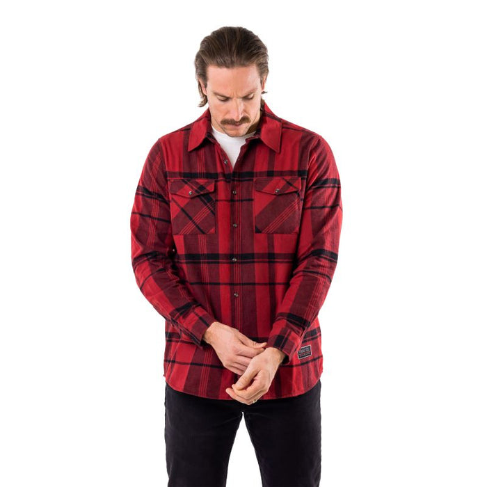 Troll Co. Men's Rory Chest Pocket Snap-Front Long Sleeve Flannel Work Shirts Troll Co.