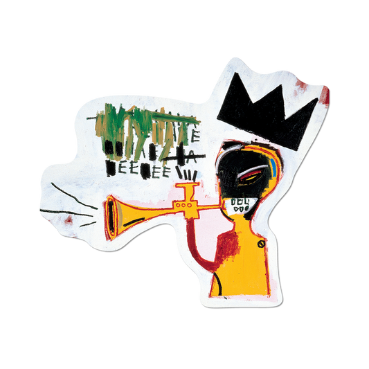 Trumpet by Basquiat - Die-Cut Sticker