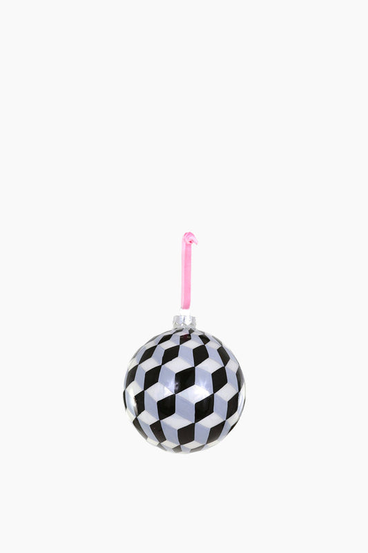 Tumbling Blocks Bauble | Black