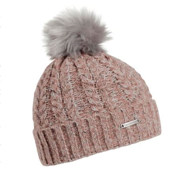 Turtle Fur Women's Lexi Faux Fur Lined Pom Beanie Hats & Caps Turtle Fur Blush OS