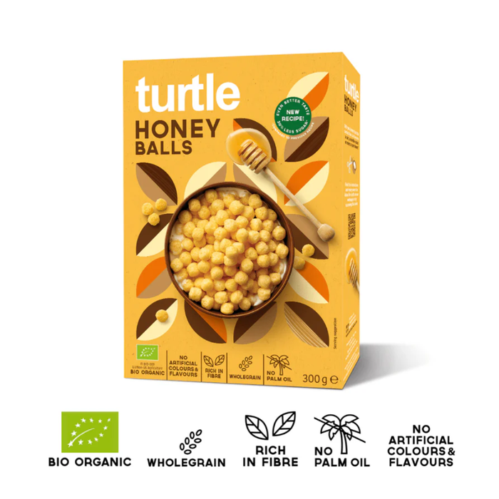 Turtle Organic Honey Balls 300g