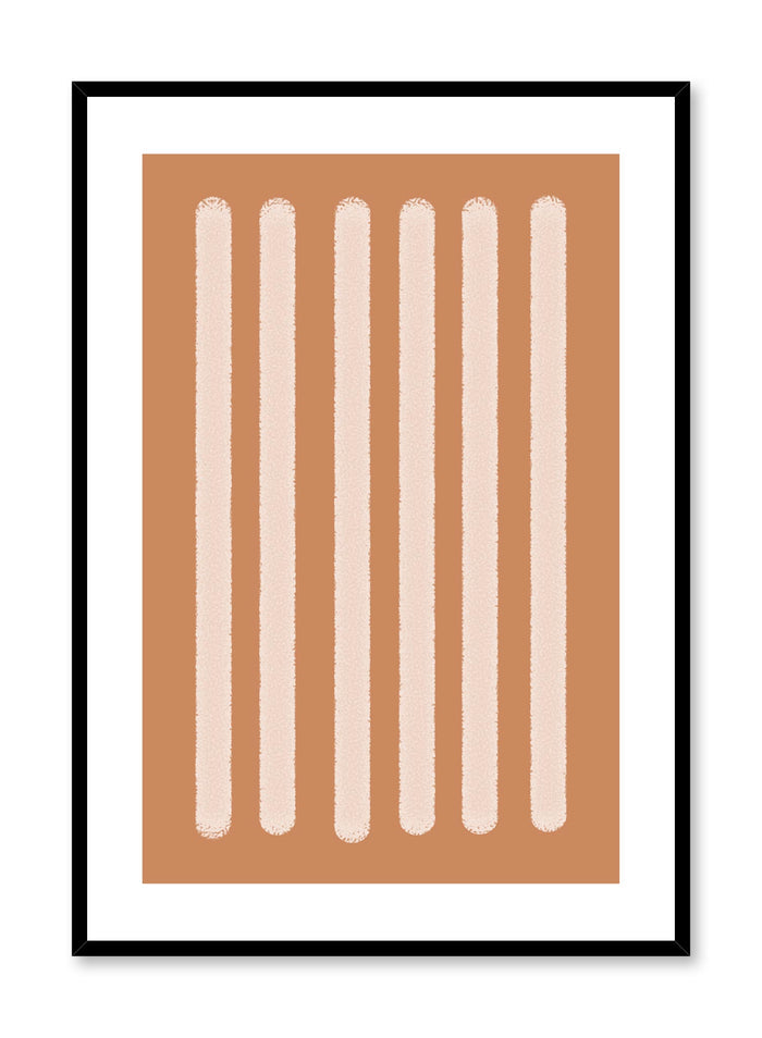 Minimalist design poster by Opposite Wall with abstract orange rectangle shapes