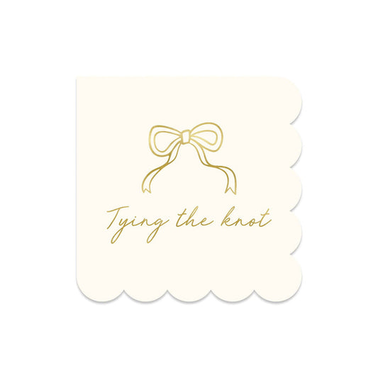Tying the Knot Cocktail Napkin