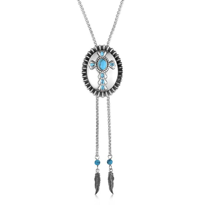 Unbroken Faith Bolo Necklace by Montana Silversmiths