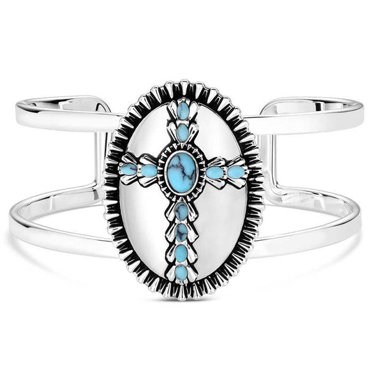 Unbroken Faith Cuff Bracelet - Montana Silversmiths