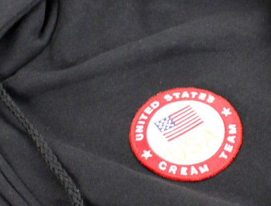 United States CREAM TEAM Full zip hoodie (Black)