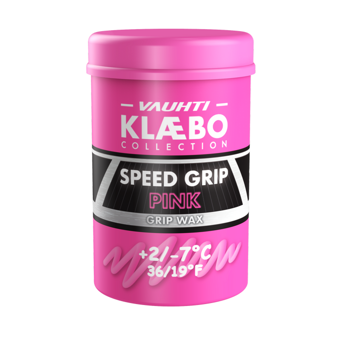 A product picture of the Vauhti Klaebo Speed Pink Hardwax (-2C/-7C) | 45g