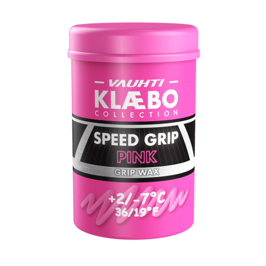 A product picture of the Vauhti Klaebo Speed Pink Hardwax (-2C/-7C) | 45g