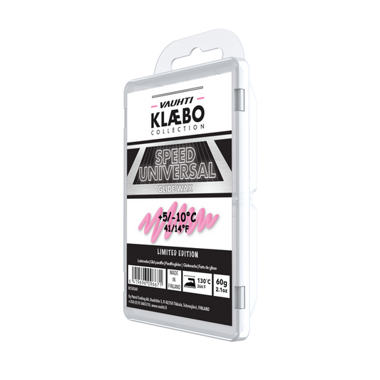 A product picture of the Vauhti Klaebo Speed Universal Melt Wax (5C/-10C) | 60g