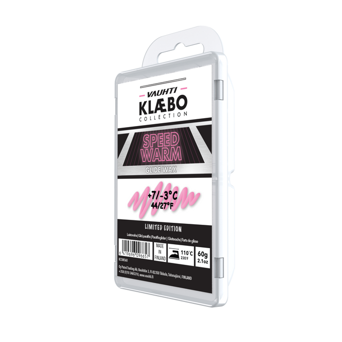 A product picture of the Vauhti Klaebo Speed Warm Melt Wax (7C/-3C) | 60g