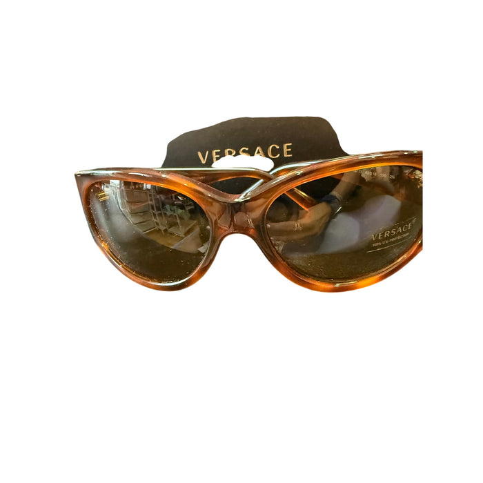 VERSACE 4386 Sunglasses in Havana Bronze Sunglasses*VERSACE on sides*w/case