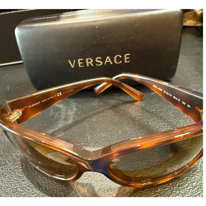 VERSACE 4386 Sunglasses in Havana Bronze Sunglasses*VERSACE on sides*w/case