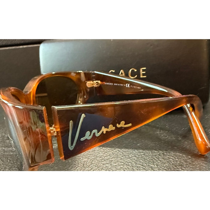 VERSACE 4386 Sunglasses in Havana Bronze Sunglasses*VERSACE on sides*w/case