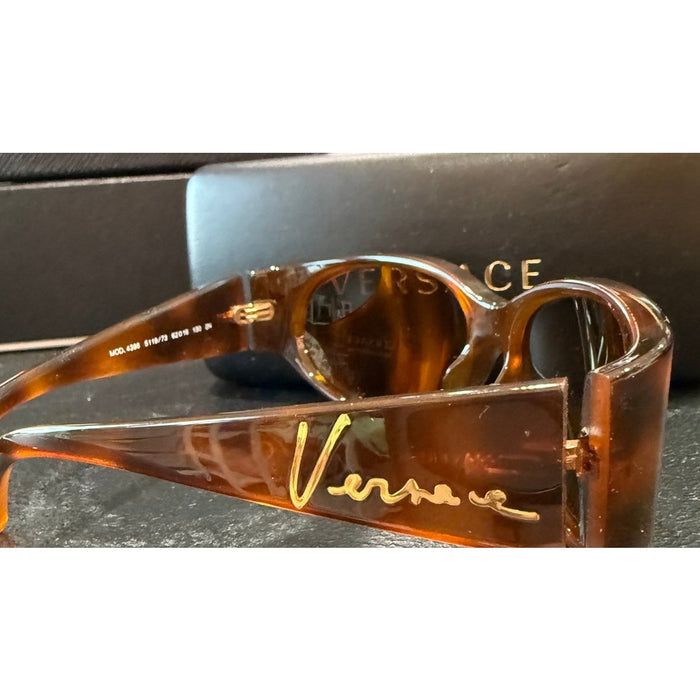 VERSACE 4386 Sunglasses in Havana Bronze Sunglasses*VERSACE on sides*w/case