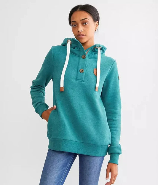 Wanakome Jas Hooded Henley Sweatshirt - Taryn x Philip Boutique