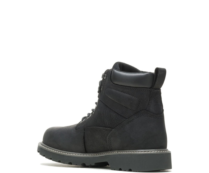 Wolverine Men's Floorhand 6" Waterproof Steel Toe Work Boot_Black Work Boots Wolverine