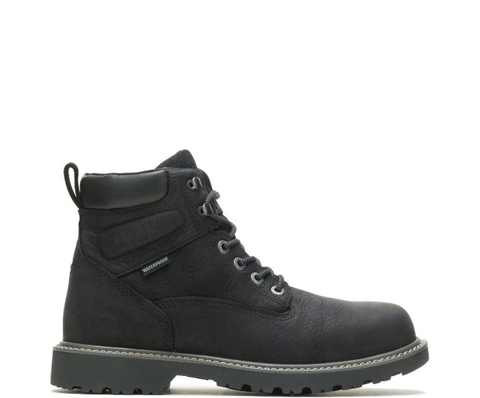 Wolverine Men's Floorhand Waterproof 6" Work Boot Work Boots Wolverine Black 10 M