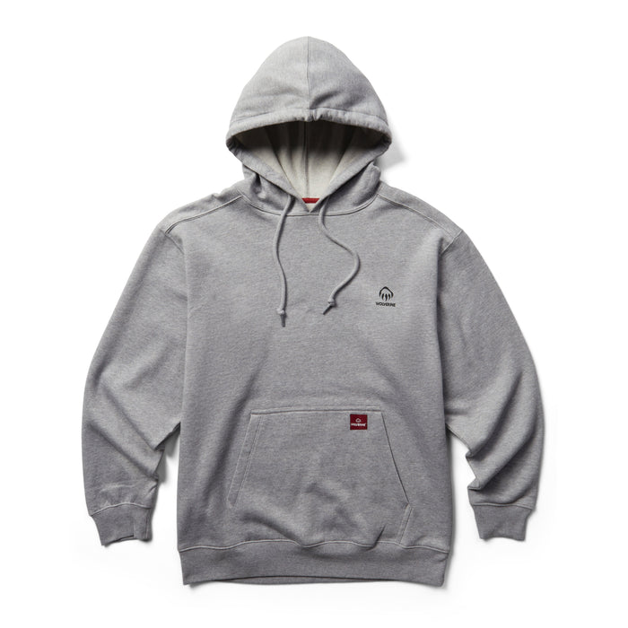 Wolverine Men's Square Logo Hoodie Sweatshirts & Hoodies Wolverine Light Grey Heather 2XL Reg