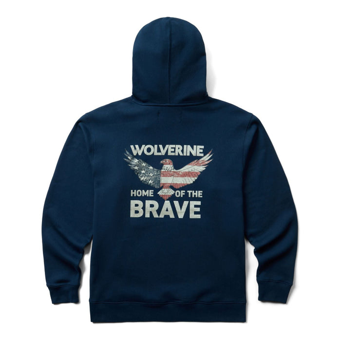 Wolverine Men's Square Logo Hoodie Sweatshirts & Hoodies Wolverine
