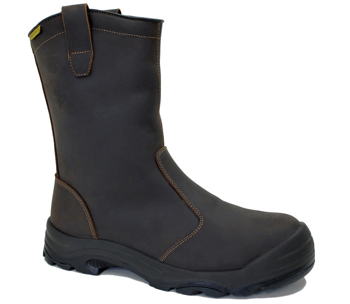Work Zone Comp Toe Wellington Boot Work Boots Work Zone Brown 10 M