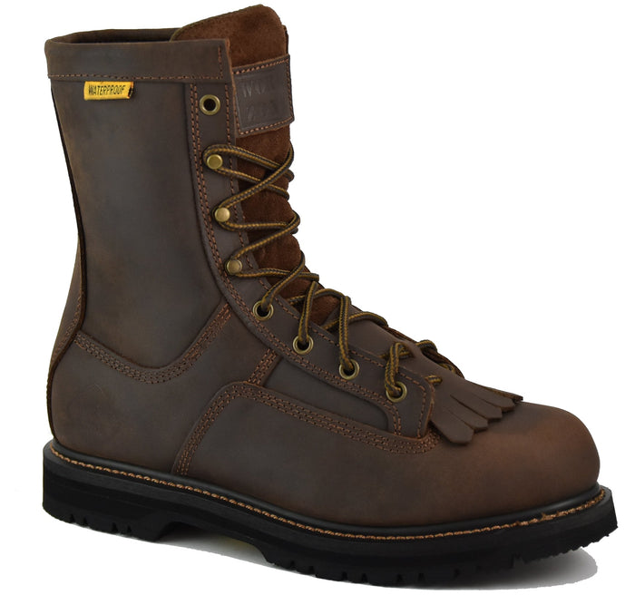 Work Zone Men's C880 Lace-to-Toe 8" Comp Toe Boot Work Boots Work Zone Brown 10 M
