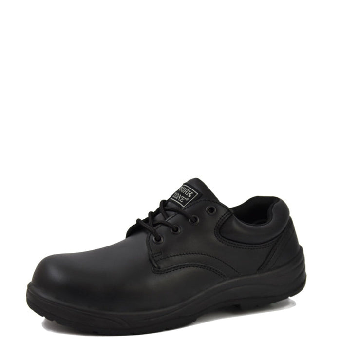 Work Zone Men's Steel Toe Oxford Work Shoe Casual Shoes Work Zone Black 10 M